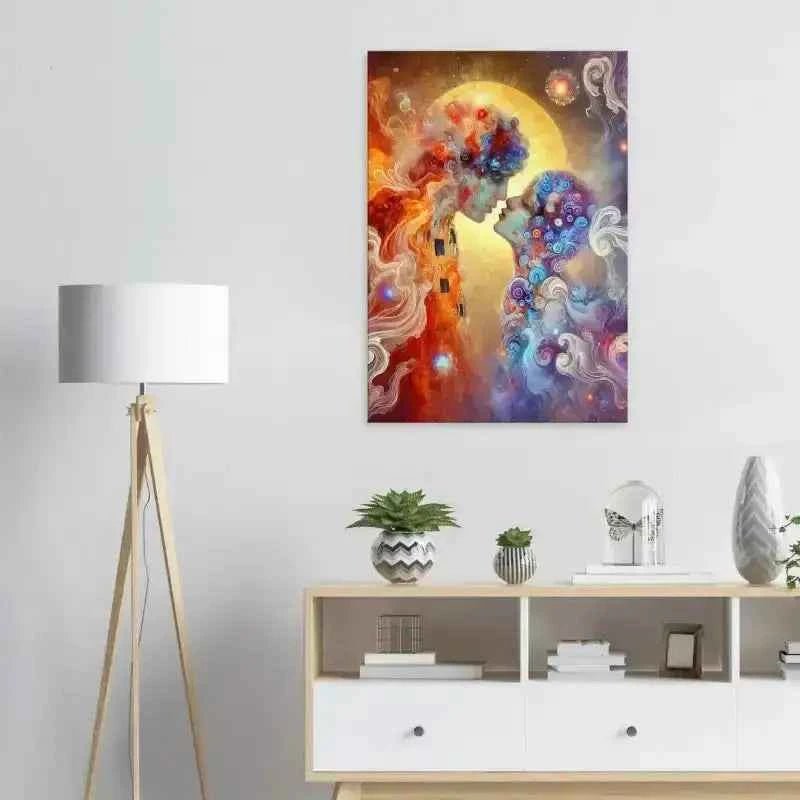 Der Kuss - Neu erschaffen (Leinwand) - Curiocanvas