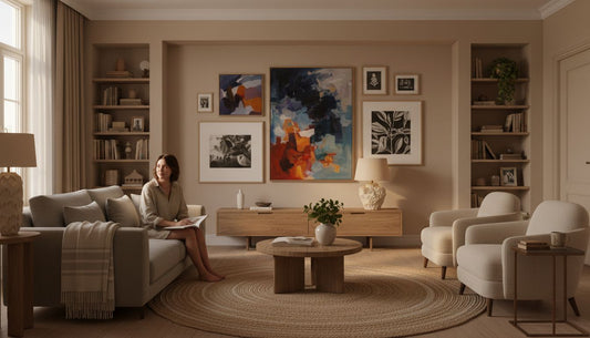 Wohnzimmer Kunst modern