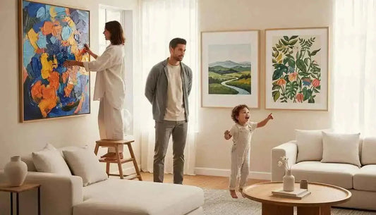 Samsung frame tv mit schwarzem rahmen und lebendigem display für emotionale resonanz und innere welt entdecken