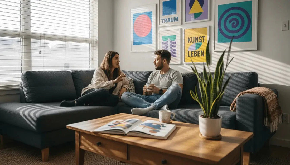 Ein topf mit schlangenpflanze in weißem keramiktopf zur wirkung emotionaler motive in poster kunststile erklärt