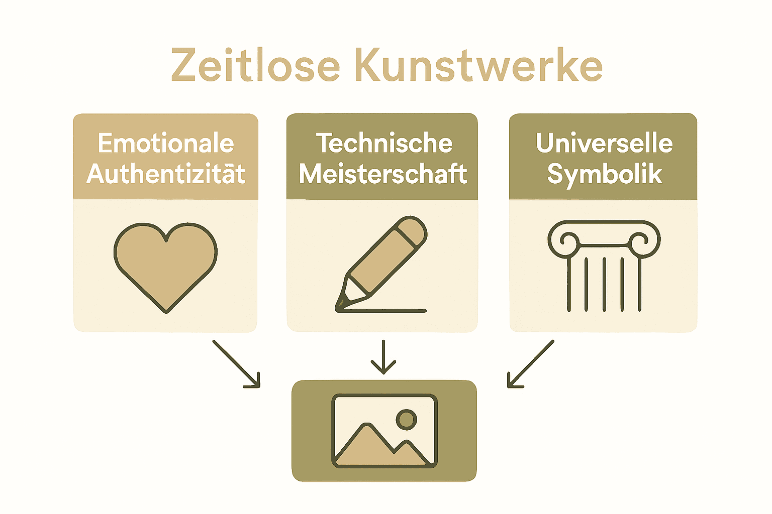 Infographie sur les éléments clés des œuvres d'art intemporelles