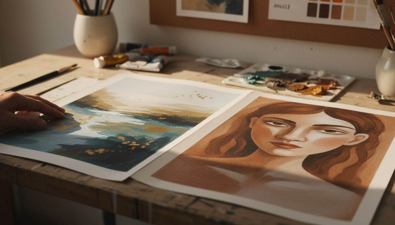 Art print paper canvas