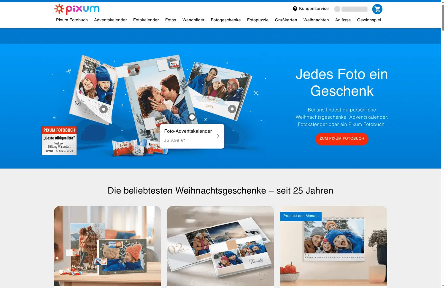 Blaues Album mit hoher Druckqualität: Feiertagsfotos von europäischen Künstlern