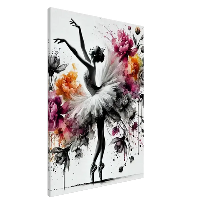 Ballerina in florale Wasserfarbe für das Produkt Blütentanz der Stille