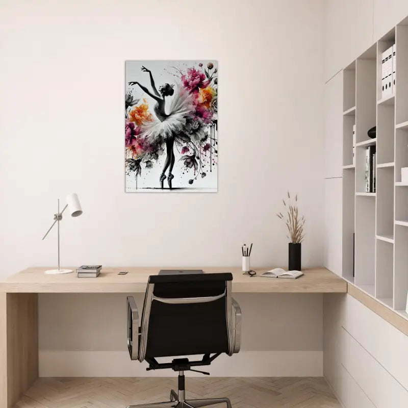 Ballerina Blumenvogel watercolor Malerei in Produkt Blütentanz der Stille