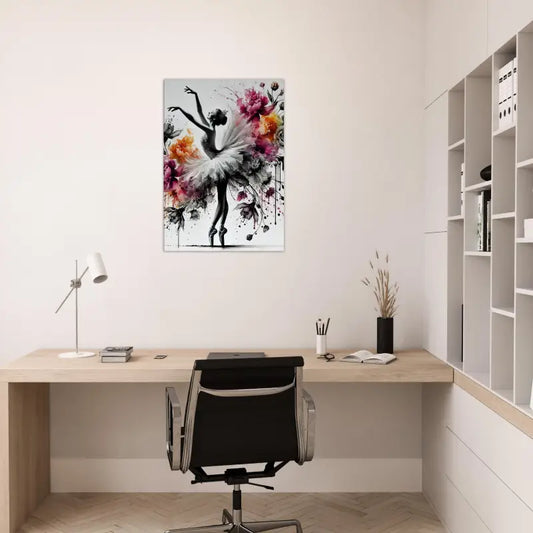 Ballerina Blumenvogel watercolor Malerei in Produkt Blütentanz der Stille