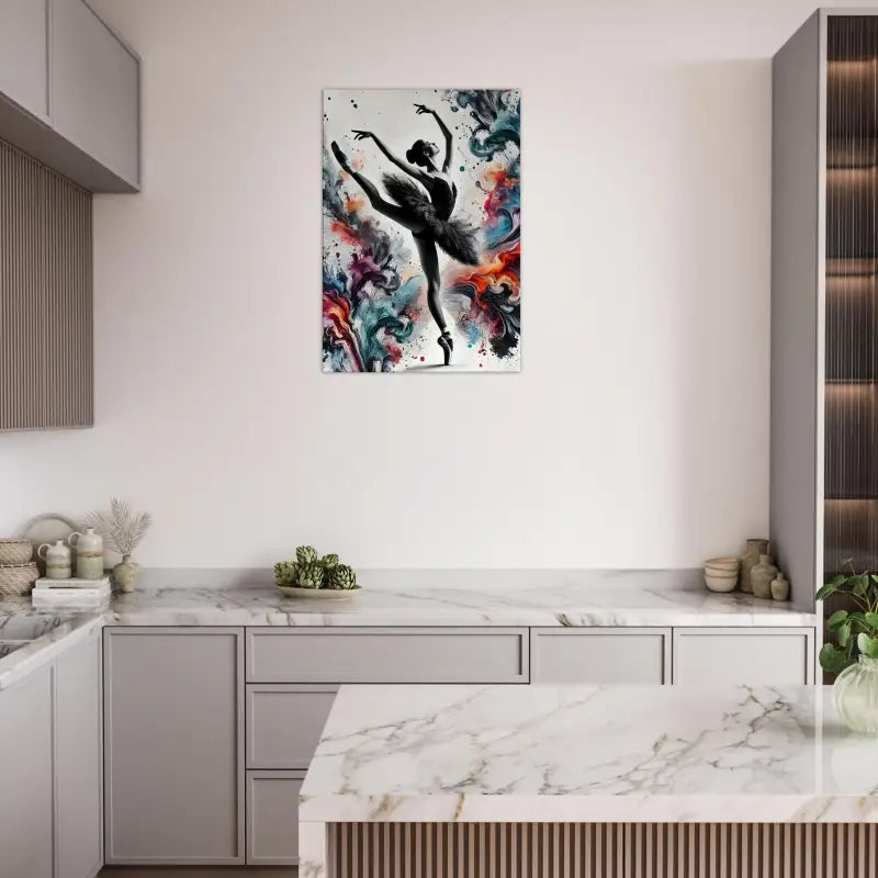 Aquarellkunst von Ballerina im Produkt Farbtanz – Wenn Bewegung zur Kunst wird