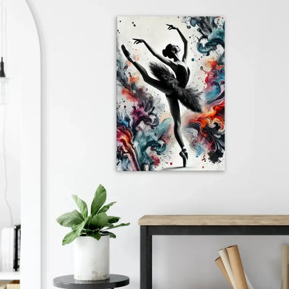 Ballerina Kunstdruck für Wanddekoration in dem Kunstwerk Farbtanz