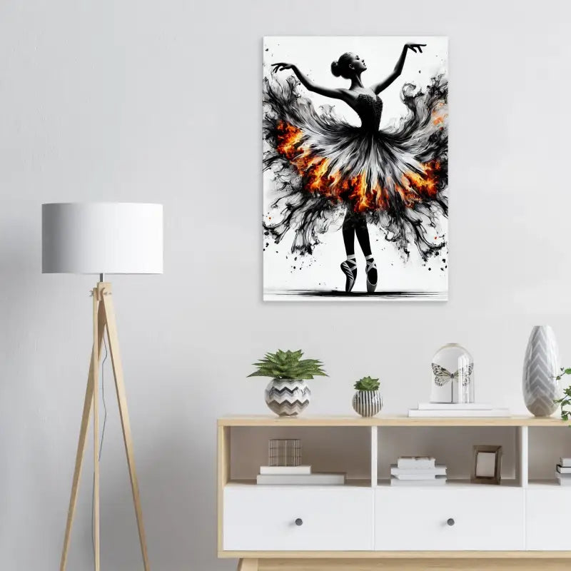 Ballerina Kunstdruck für das Produkt Feuertanz – Wenn Anmut zur Flamme wird