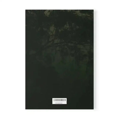 Schwarzes Tarnmuster-Notizbuch Gaia Erde mit Barcode-Etikett