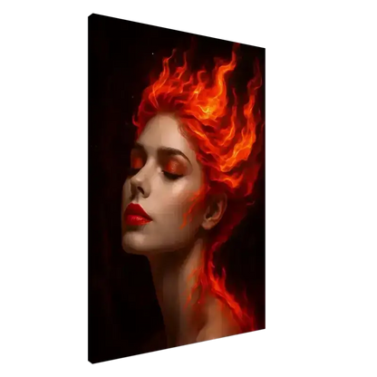 Feuer-Themen Leinwandbild Gaia: Geboren aus Glut
