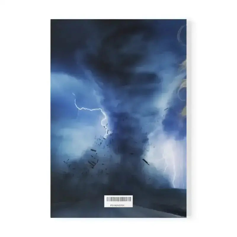 Dunkles Gewitterwolken-Poster mit Blitzen – GAIA Luft Element