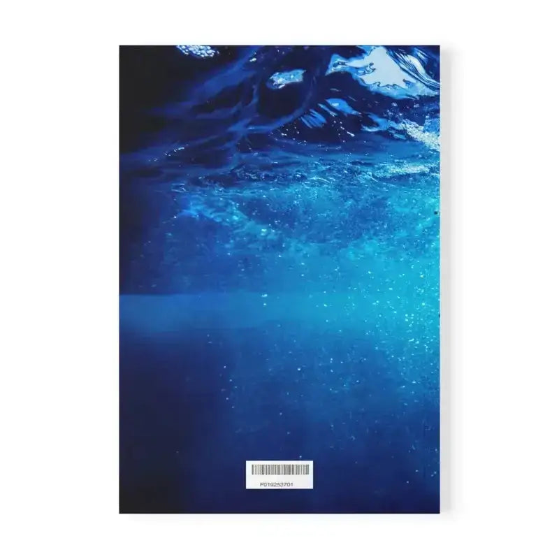 Blauer Ozeanwellen-Notizblock GAIA Wasser Element mit Barcode
