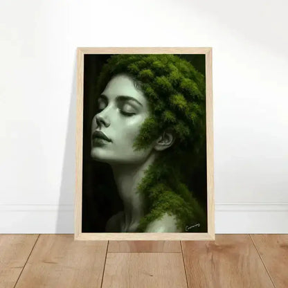 Grünes Laub-Porträt-Gerahmtes Poster: Wenn Wurzeln träumen