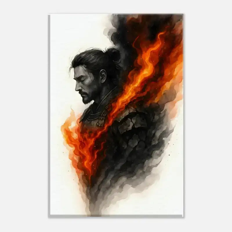 Samurai in Flammen bei „Der innere Krieger – Wenn Feuer still wird“