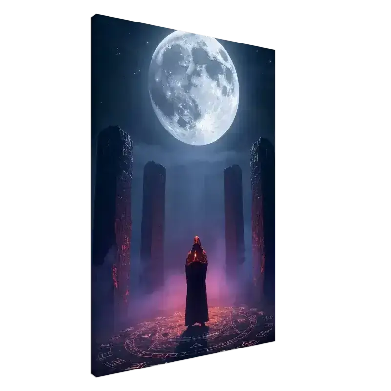 Mondbeleuchtete Nachtszene mit Luna Sanctum limitierter Sammleredition Journal