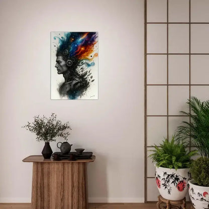 Moderne abstrakte Kunst von Machine des Geistes auf Curiocanvas Leinwand