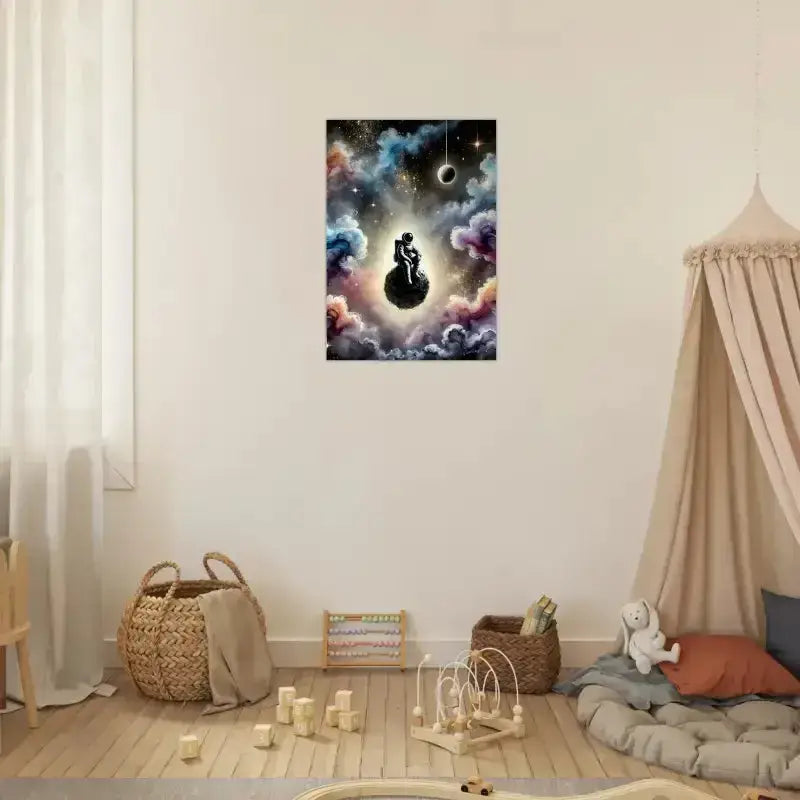 24x36-Leinwanddruck: Zwischen Sternen und Stille mit Kosmos