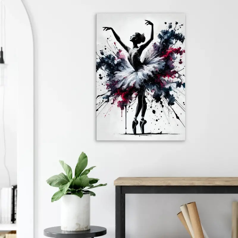 Wasserfarbige Ballerina-Kunst für das Produkt Tanz der Ekstase Wenn Anmut explodiert