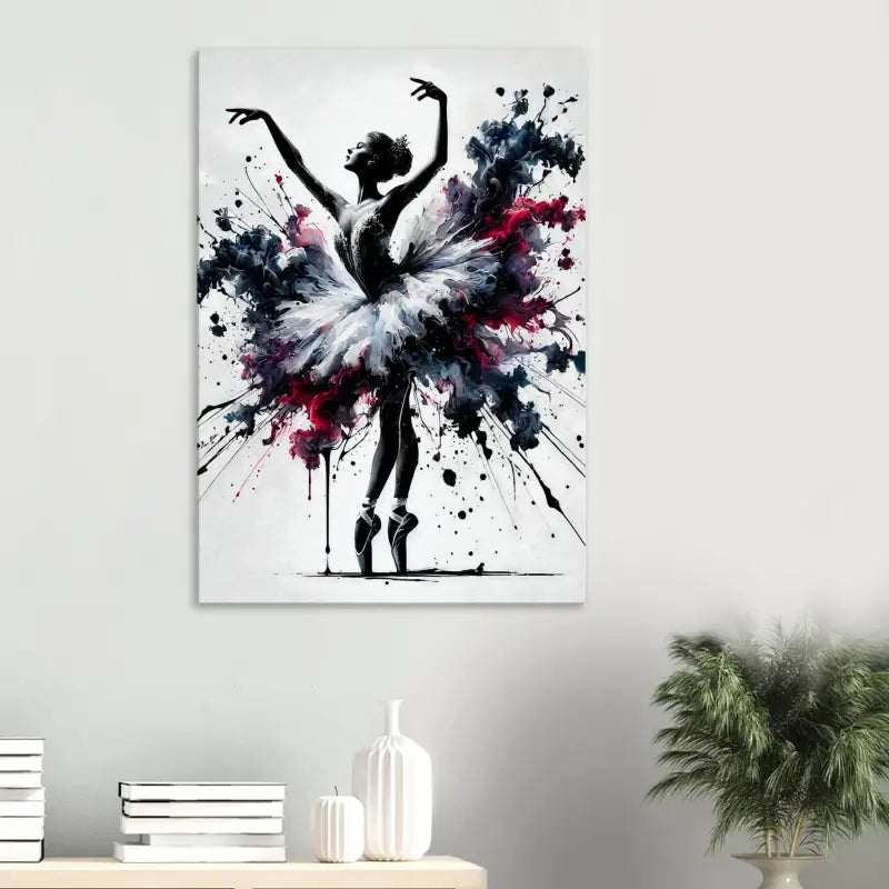 Aquarellmalerei einer Ballerina aus dem Kunstwerk Tanz der Ekstase