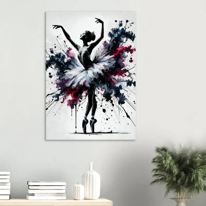 Aquarellmalerei einer Ballerina aus dem Kunstwerk Tanz der Ekstase