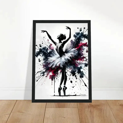 Schwarzer Rahmen Ballerina Poster Tanz der Ekstase gerahmtes poster