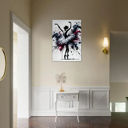 Abstrakte Ballerina Leinwanddruck Tanz der Ekstase von Curiocanvas