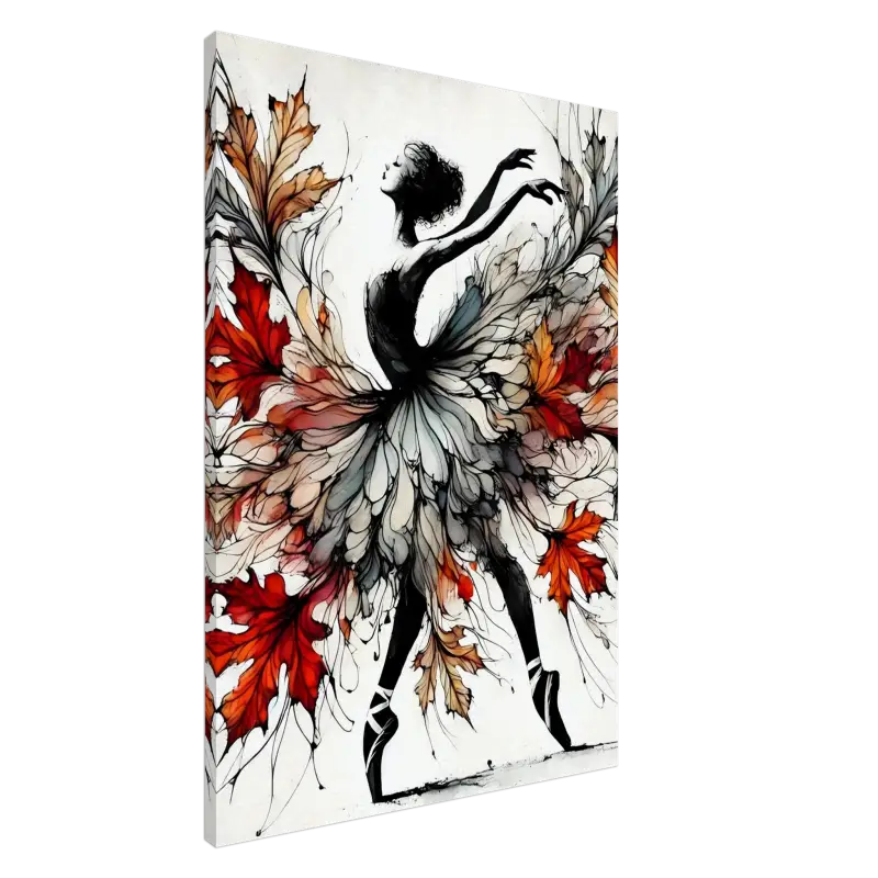 Tänzerin im Herbstlaub Kleid für das Produkt Tanz des Herbstes Wenn Blätter fliegen