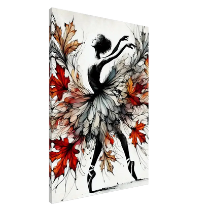 Tänzerin im Herbstlaub Kleid für das Produkt Tanz des Herbstes Wenn Blätter fliegen