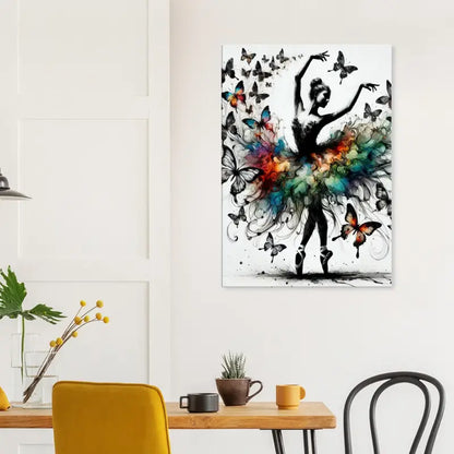 Ballerina und Schmetterling Kunstdruck für das Produkt Tanz der Verwandlung
