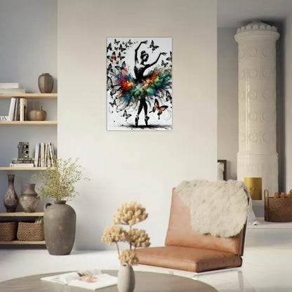 Ballerina mit Schmetterlings-Tutu Kunst im Produkt Tanz der Verwandlung