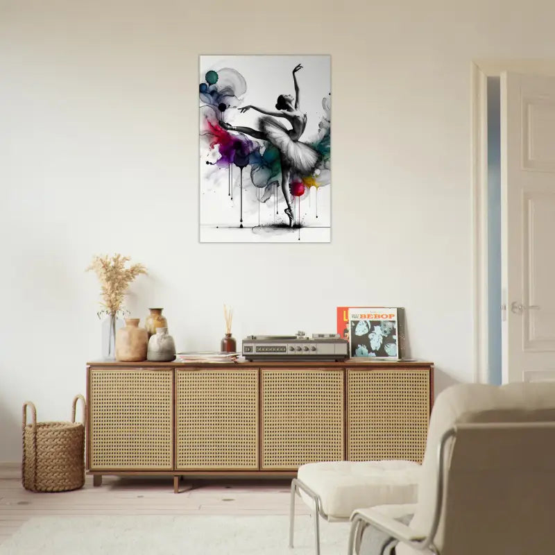 Wasserfarbe Ballerina Kunst im Produkt Tropfen der Anmut Tanz Farbe
