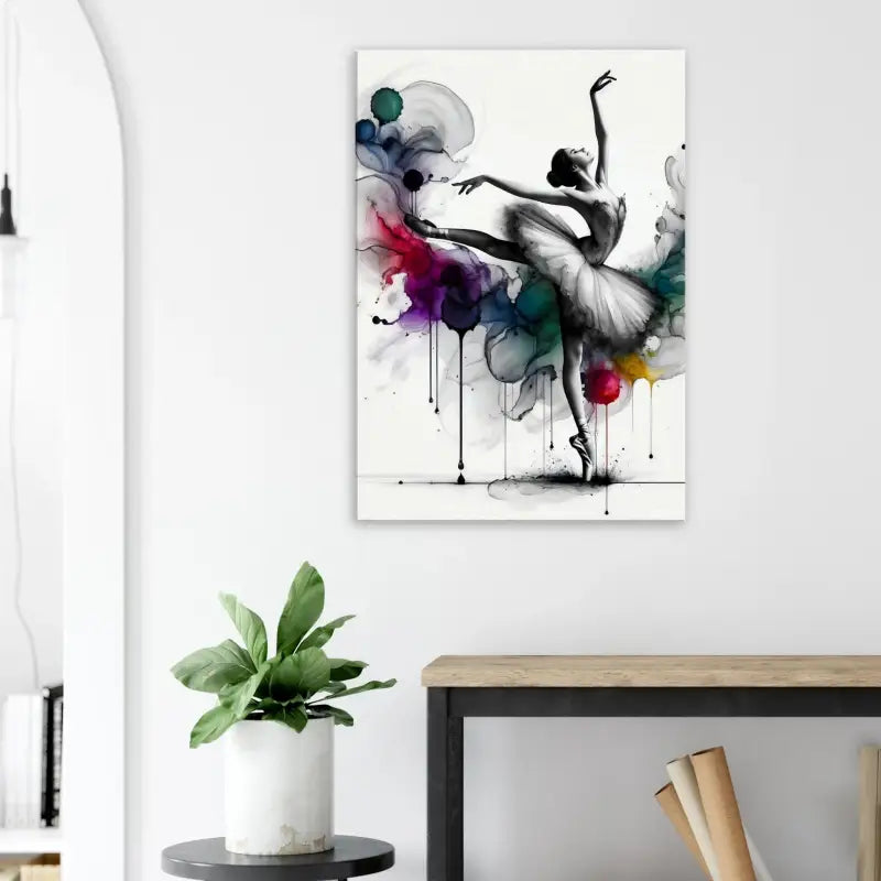 Aquarellbild einer Ballerina als Kunstwerk in dem Produkt Tropfen der Anmut
