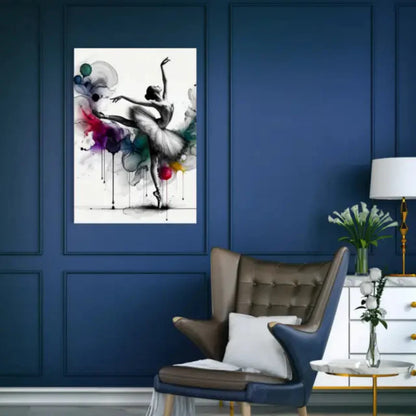 Elegantes Wohnzimmerinterieur für Tropfen der Anmut Produkt in stilvollem Design