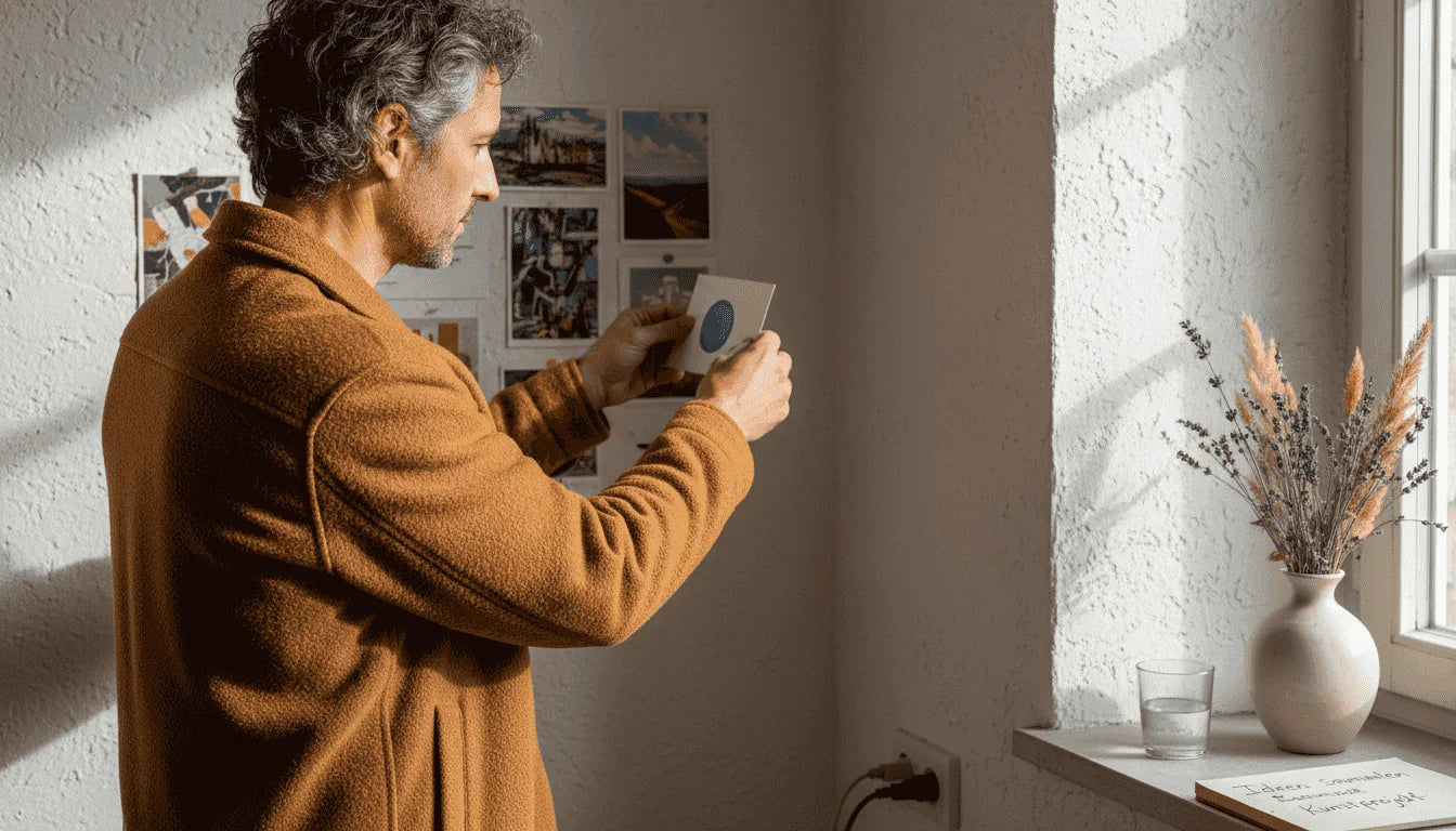 Weiße Keramikvase mit getrocknetem Pampasgras für bewusste Raumgestaltung