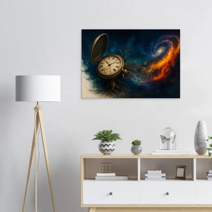 Steampunk-Uhrwerk-Galaxie Kunstwerk aus dem Produkt Zeitspirale – Sekunden zu Sternenstaub