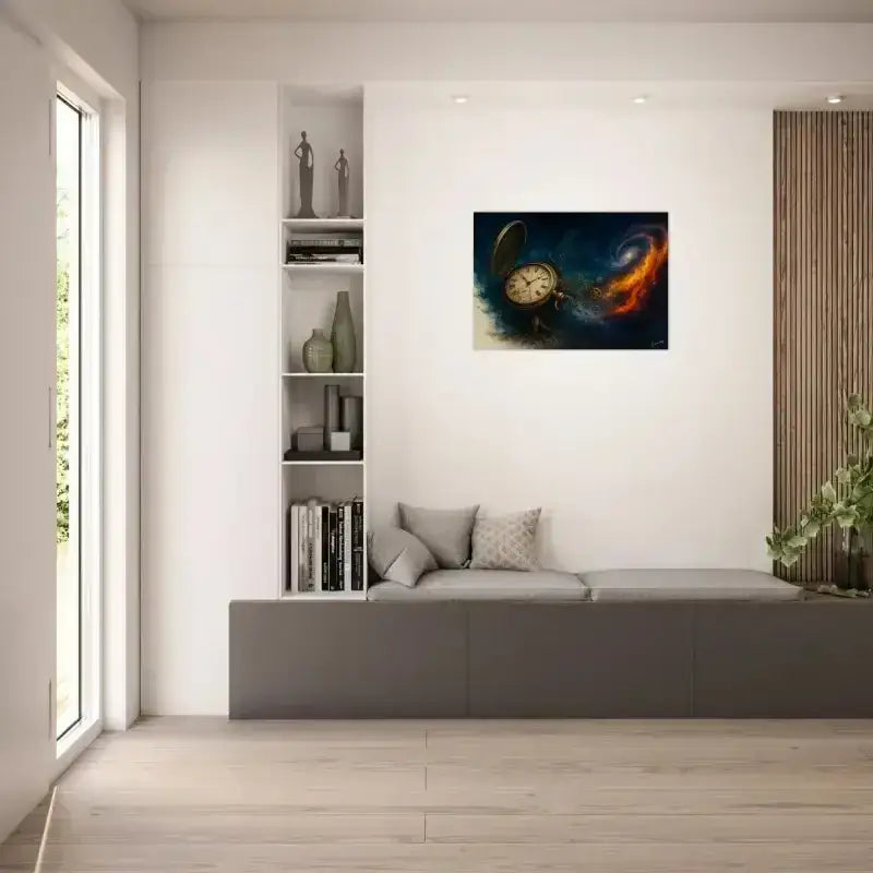 Moderne graue Sektionalsitzbank mit Zeit-Notizbuch-Design